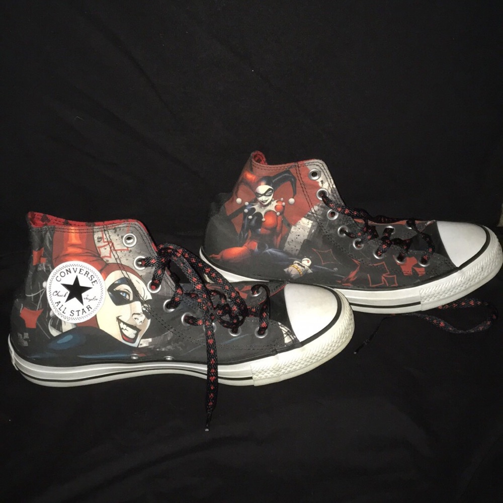 Converse Harley Quinn Hi-Tops.